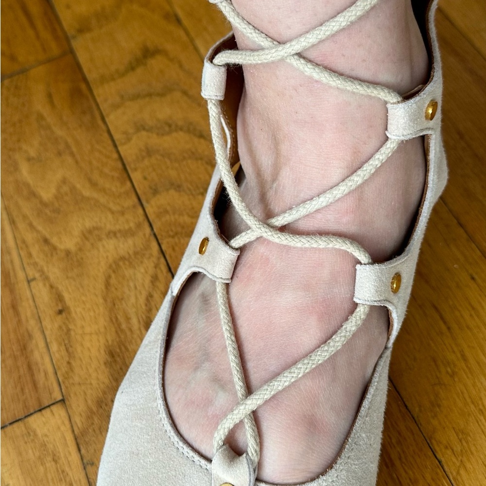 CHLOE SUEDE GLADIATOR SANDALS